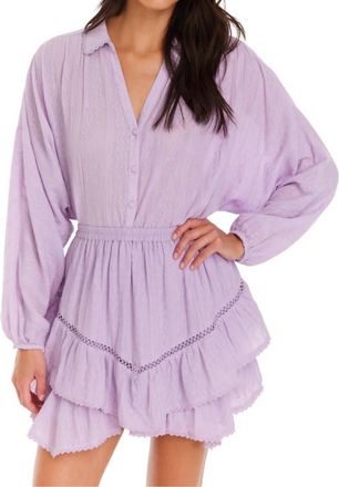 Allison New York Maggie Mini Skirt In Lilac