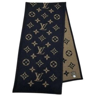 Louis Vuitton Pre-owned Scarves, female, Black, Size: ONE SIZE Pre-owned Blanket