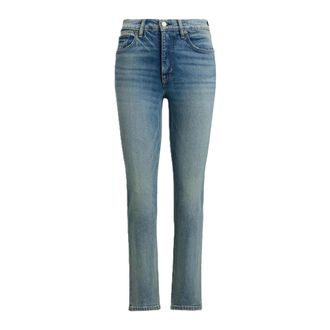 Ralph Lauren Slim-fit Jeans, female, Blue, Size: XS High-Rise Straight Ankle Jeans
