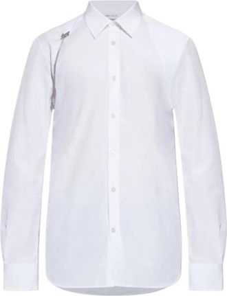 Alexander McQueen Chain Detail Shirt - Heren - Zakelijke Overhemden - Wit - L - Overhemden