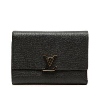 Louis Vuitton Black Noir Wallet (Tri-Fold) (Pre-Owned)
