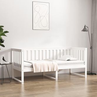 Berkfield Home Day Bed White 75x190 cm Solid Wood Pine