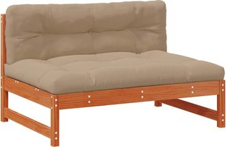vidaXL 3 Pieza Unidades De Sof&aacute; Seccional Madera De Pino Macizo Vidaxl