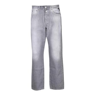 Replay Straight Jeans, male, Gray, Size: W30 Straight Jeans