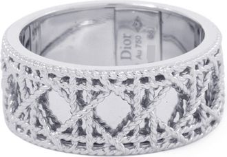 Dior White Gold White Gold (18K) Band Ring (Pre-Owned)