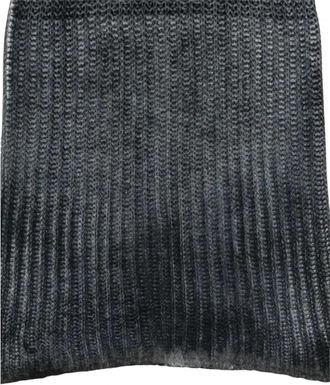 Avant Toi Handgeschilderde Nekwarmer met Verwoest Effect en Ma&iuml;skorrelsteek - Heren - Wintersjaals - Blauw - ONE Size - Accessoires