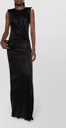 Elisabetta Franchi sleeveless draped evening gown