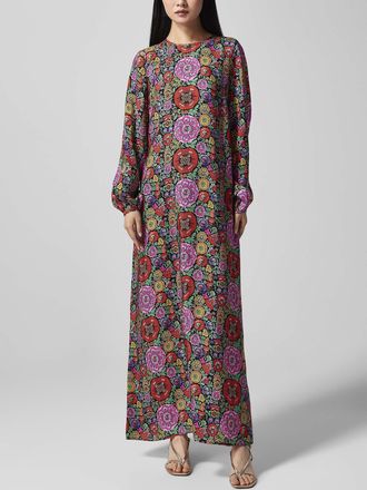 Liberty Womens Puff-sleeve floral dress