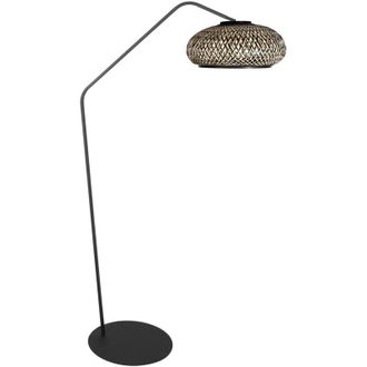 Steinhauer Anne Lighting - L&aacute;mpara De Pie - Zigzag - Natural Negro - Bamb&uacute;