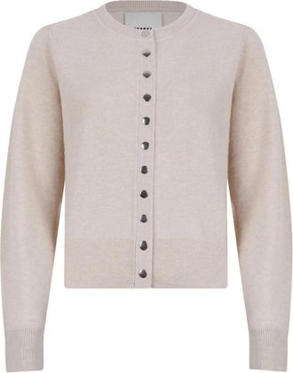 Isabel Marant Idesia Cardigan - Dames - Vesten - Beige - XS - Wol - Truien & Vesten