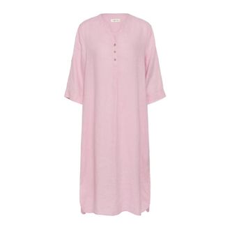 Cream Overhemdjurken - Dames - Shirt Kleedjes - Roze - S/M - Kleedjes