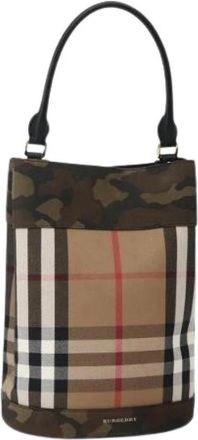 Burberry Pre-owned Canvas Bucket Bag - Dames - Vintage Tas - Veelkleurig - ONE Size - Vintage