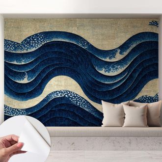 Tulup Fotomurale Adesivo Stickers - Murali Decorativo - Soggiorno Moderno - Effetto Realistico - Forme Oceaniche 208x146 Cm