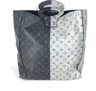 Louis Vuitton Black Silver Monogram Eclipse Handbag Tote Bag (Pre-Owned)