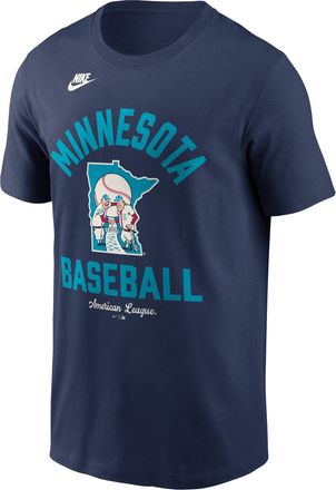Nike Minnesota Twins Cooperstown Nike Mens MLB T-Shirt in Blue | N19944BMNT-079
