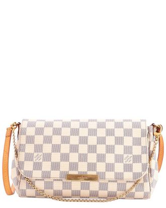 Louis Vuitton White Damier Favorite Mm (Authentic Pre-Loved)