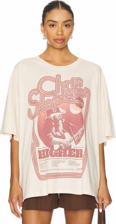 Daydreamer Chris Stapleton Higher Tour Tee In Dirty White
