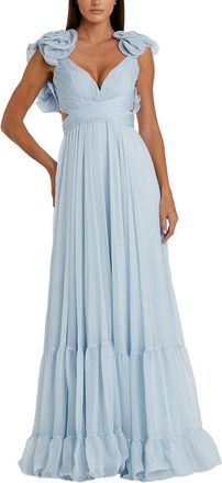 Mac Duggal Ruffle Tiered Chiffon Gown