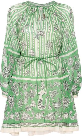 Alemais Lula mini dress - Green