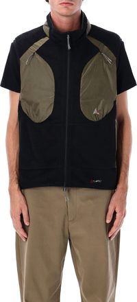 Roa Roa Ocular Polartec High Loft Vest In Black Olive
