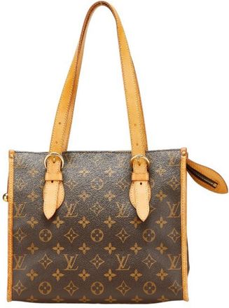 Louis Vuitton Brown Pvc Leather Shoulder Bag Tote Bag (Pre-Owned)