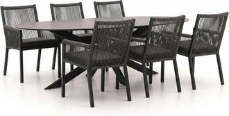 Manifesto Furniture Manifesto Rivola/Furato ellips 200cm dining tuinset 7-delig