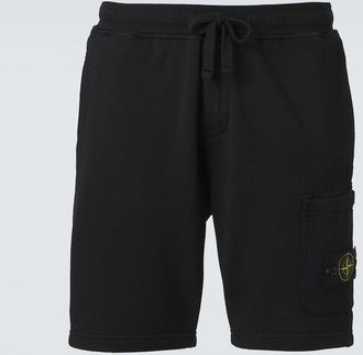Stone Island Compass cotton shorts