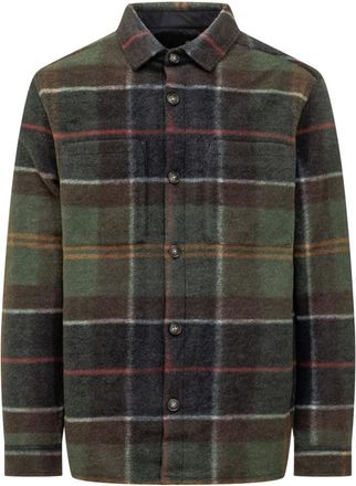 Barbour Woodlane Brushed Check Overshirt - Heren - Casual Overhemden - Veelkleurig - L - Wol - Overhemden