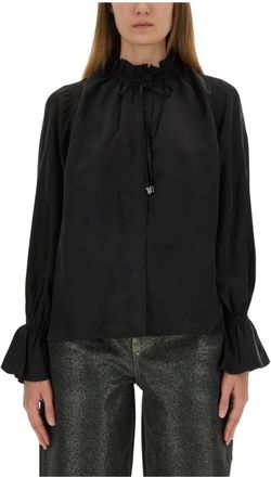 Ganni Mujer, Blusas y Camisas, Negro, Talla: S