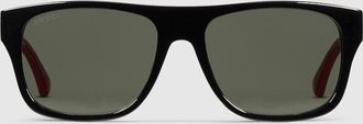 Gucci Square Frame Sunglasses, Black