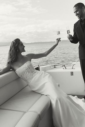 Jenny Yoo Jenny by Jenny Yoo Raelyn Strapless Column Wedding Gown