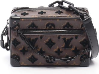 Louis Vuitton Black Brown Monogram Monogram Leather Handbag Shoulder Bag (Pre-Owned)