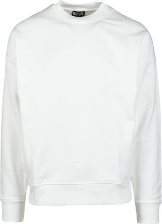Diesel sweatshirt - Heren - Sweatshirts - Wit - L - Katoen - Hoodies & sweatvesten