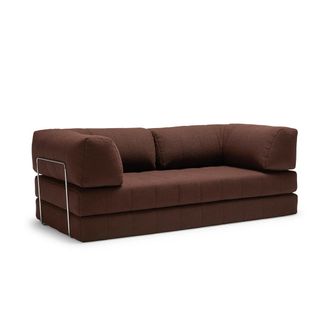 Innovation Cozypad Schlafsofa, 2 L-f&ouml;rmige R&uuml;ckenpolster, cappucino (Stoff 359 Taura)