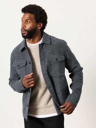 Fat Face FatFace Bardon Dark Grey Overshirt