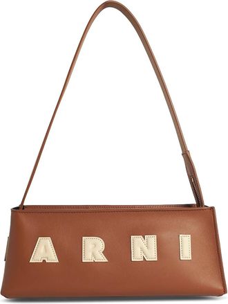 Marni Museo Baguette Bag In Brown Leather