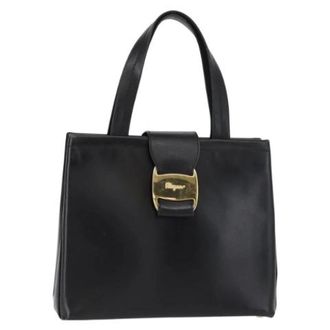 Ferragamo Pre-owned Handbags, female, Black, Size: ONE SIZE Pre-owned Handbag