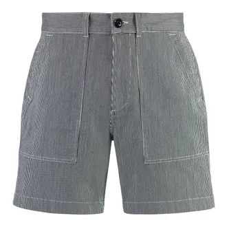 Woolrich Korte Broeken, Heren, Veelkleurig, W33, Katoen, Cotton Bermuda Shorts