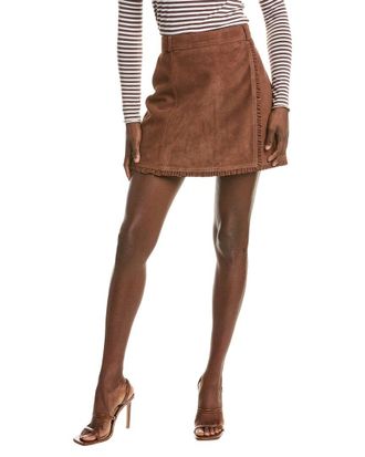 Cinq &agrave; Sept Cinq &Agrave; Sept Scotlyn Suede Mini Skirt