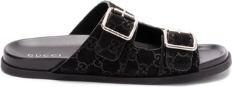 Gucci suede slides - Black