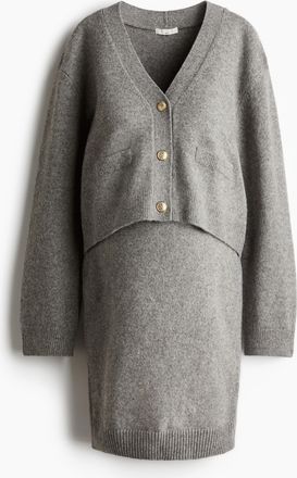 H&M MAMA 2-teiliges Strickset - Grau