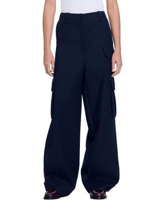 Sandro Basic Wide Leg Trouser