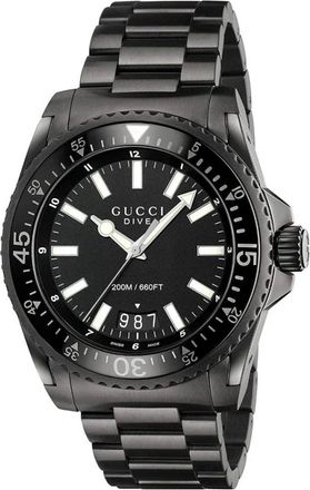 Gucci Accessoires, Heren, Zwart, ONE Size, Duikhorloge