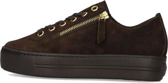 Paul Green Schoenen, Dames, Bruin, 41 EU, Leer, Sneaker 5006