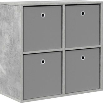 vidaXL Aparador Gris Concreto 68,5 X 32 X 67 Cm Vidaxl