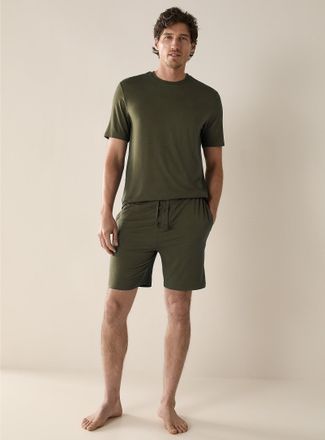 Le 31 Mens Solid TENCEL TM Modal lounge short