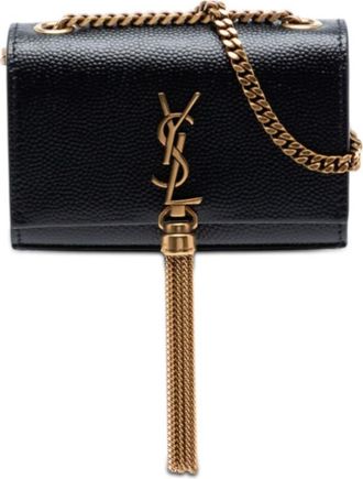 Saint Laurent Pre-owned Saint Laurent Grain de Poudre Monogram Kate Tassel Airpods Bag Ladies 71ISS0R3M1MYBNZE