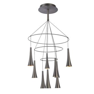 Netlighting Modern LED Hanging Pendant Coffee Warm White 3000K 4050lm in Brown