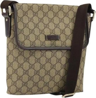 Gucci Pre-owned Cross Body Bags, female, Beige, Size: ONE SIZE Pre-owned Plastic Cross Body Bag