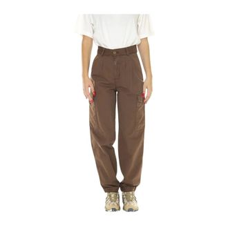 Carhartt Work in Progress Dames, Broeken, Bruin, Maat: W30 Katoen